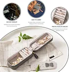 Small Leather Travel Jewelry Case