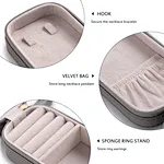 Small Leather Travel Jewelry Case